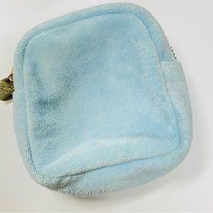 Stoney Clover Lane blue Terry mini pouch